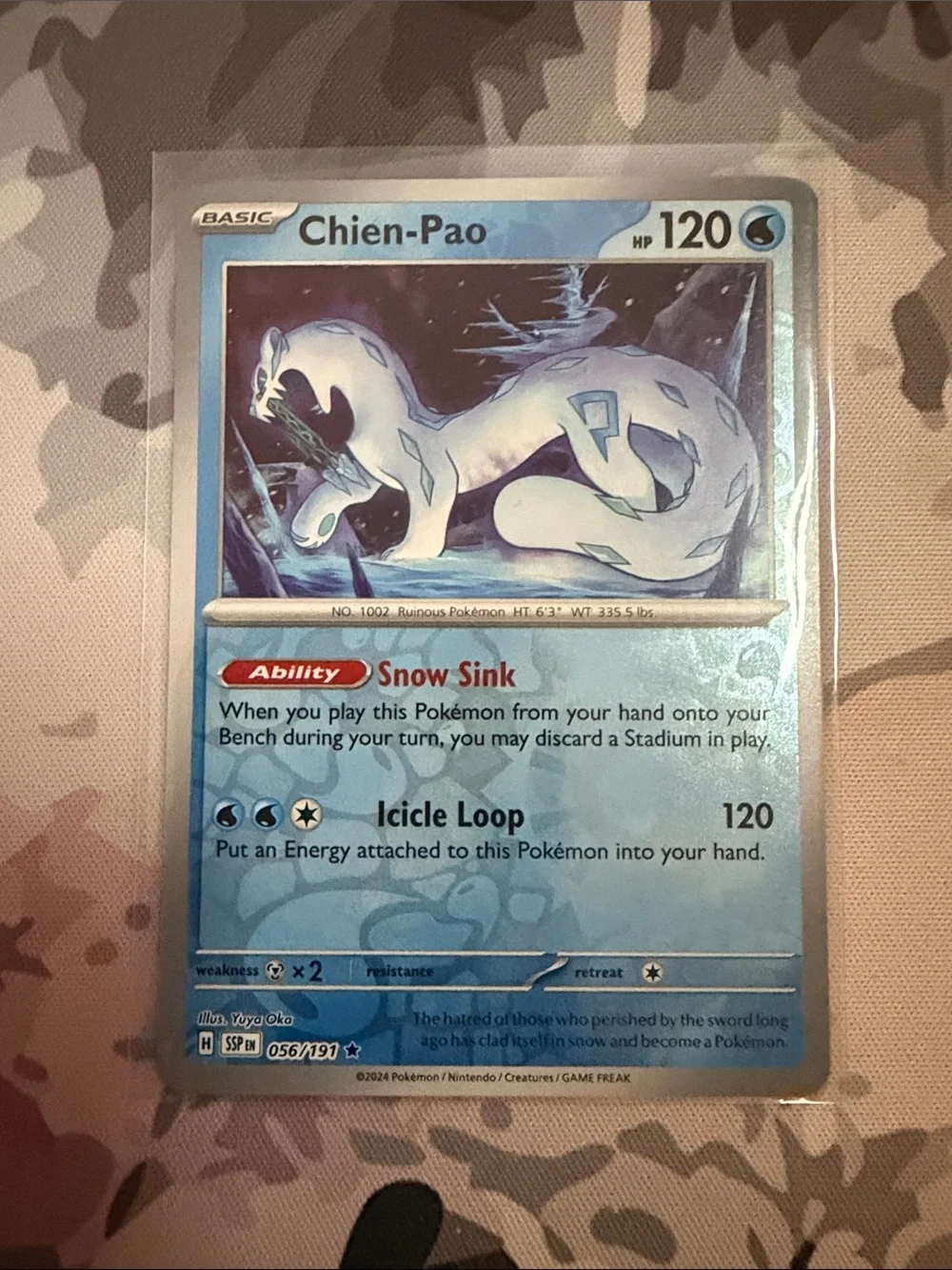 Chien-Pao Legendary Character Pokémon Reverse Holo Card Lot ❄️ | 2 Cards ✨5/$25✨
